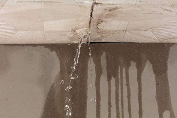 Professional Water Damage Restoration technician working in Plymouth, PA